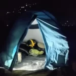 night, trekking, camping