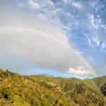 rainbow in bir billing's mountains